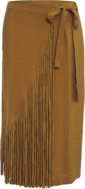 Pinko Midi skirt with fringes 'Bacedasco'