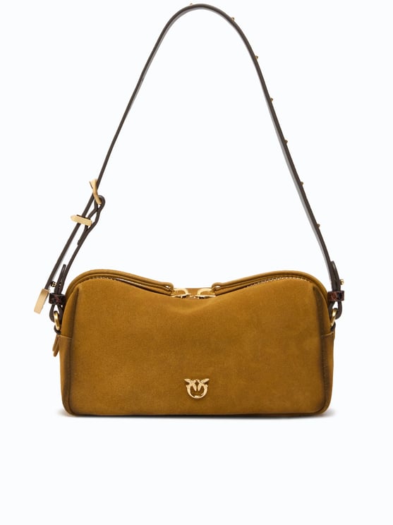 Pinko Mini Suede Bauletto Trittico Handbag