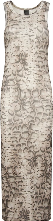 Pinko Novoli Long Dress Nude