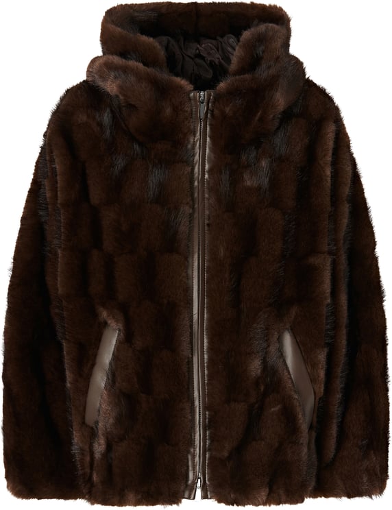 Pinko Coats Marrone-Chicco Di Caffe'