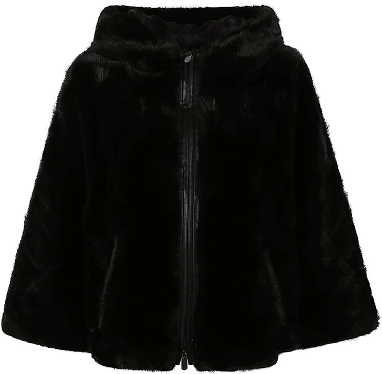 Pinko Cadetia Hooded Cape Black