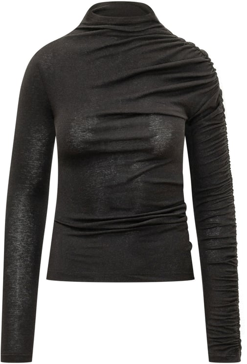 Pinko Top Loto con Drappeggio Asimmetrico