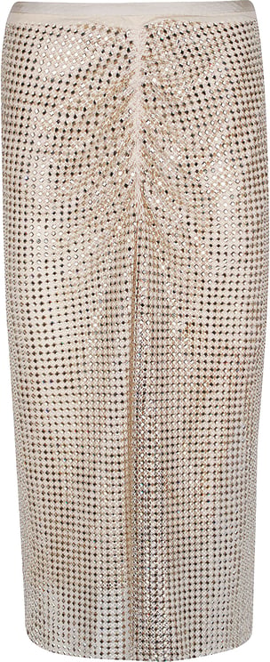 Pinko Berlina Midi Skirt Metallic