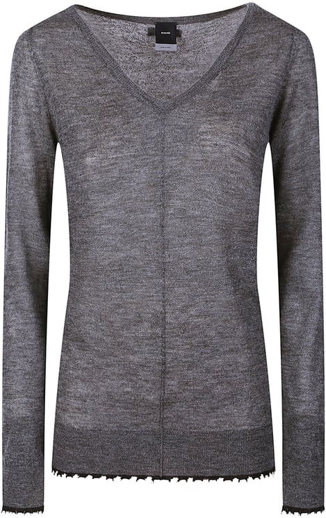 Pinko Oporto V Neck Sweater Grey