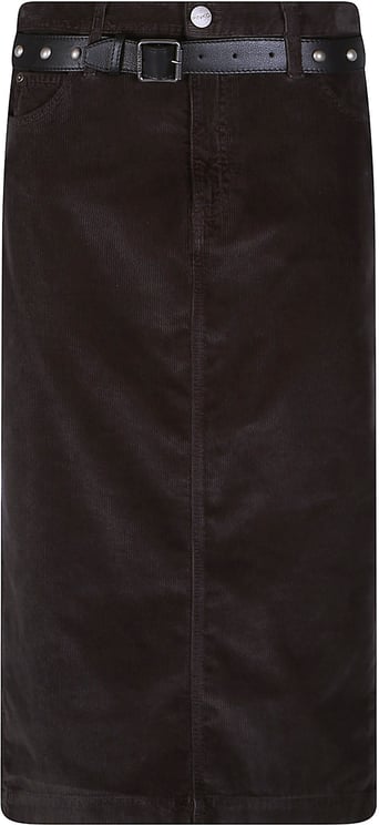 Pinko Gracia Midi Skirt Black