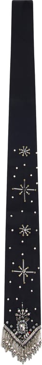Pinko Tie with fringes and beads