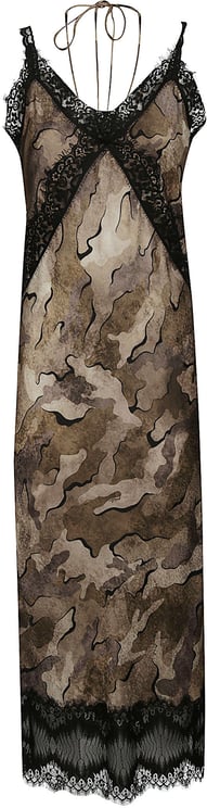 Pinko Rabbocco Midi Dress Green