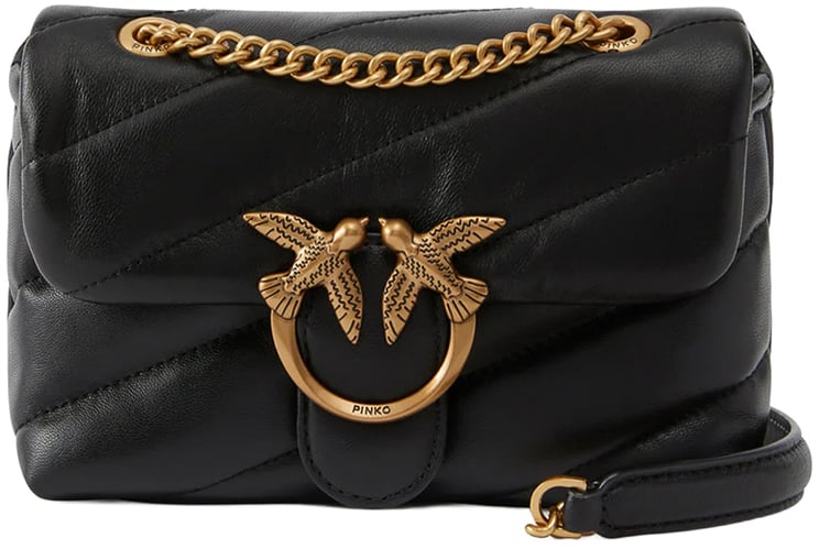 Pinko Bags Nero-Antique Gold