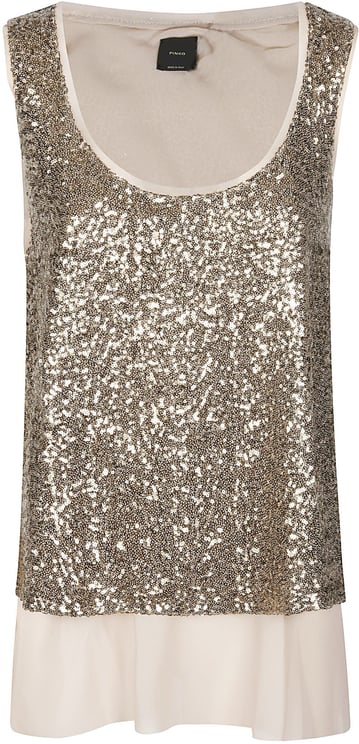 Pinko Bollicine Tank Top Metallic
