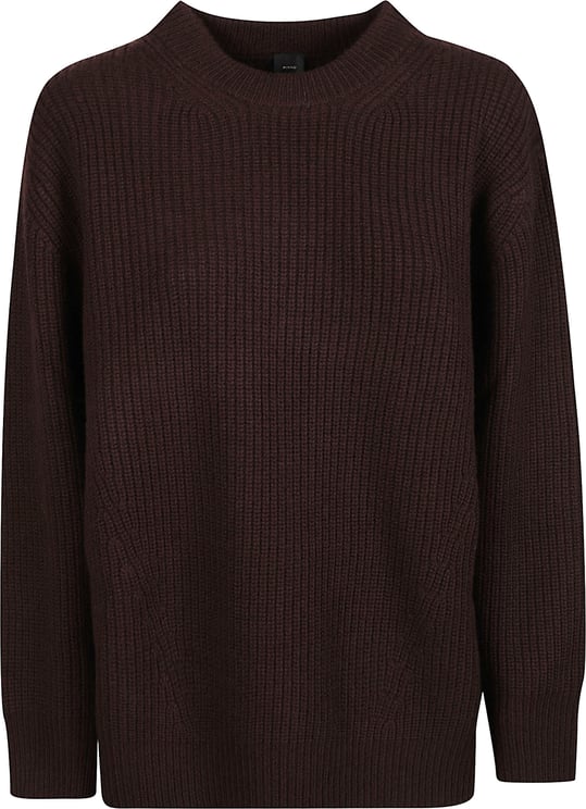 Pinko Gracidio Round Neck Sweater Brown