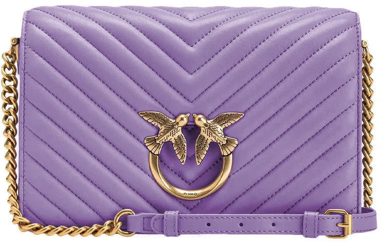 Pinko Pinko Crossbody Bags Lilac Woman