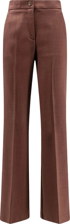 Pinko Brown New Serenidad Straight-Leg Tailored Pants