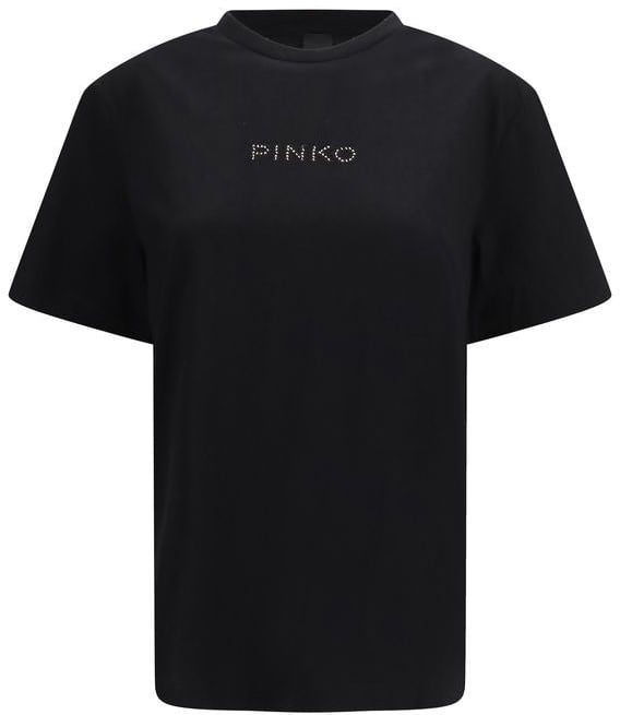 Pinko PINKO Black Cotton T-Shirt