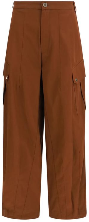 Pinko PINKO Brown Cotton Casual Pants
