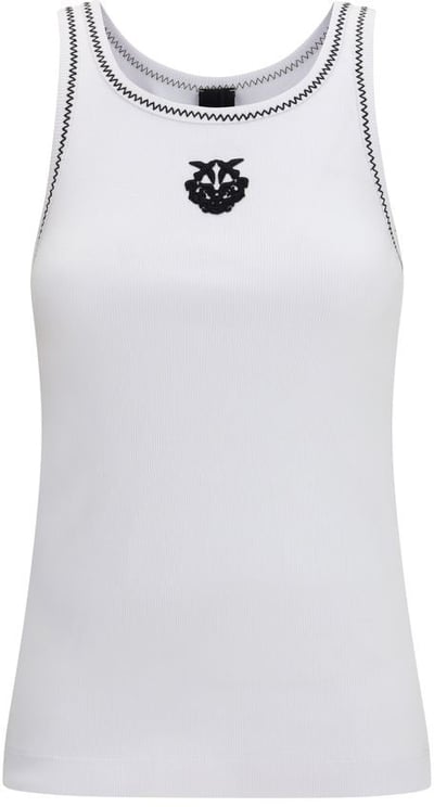 Pinko PINKO White Cotton Tank Tops
