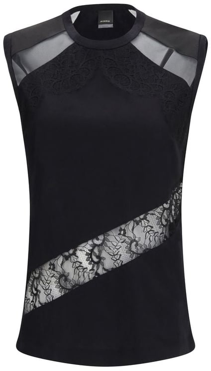 Pinko PINKO Black Cotton T-Shirt