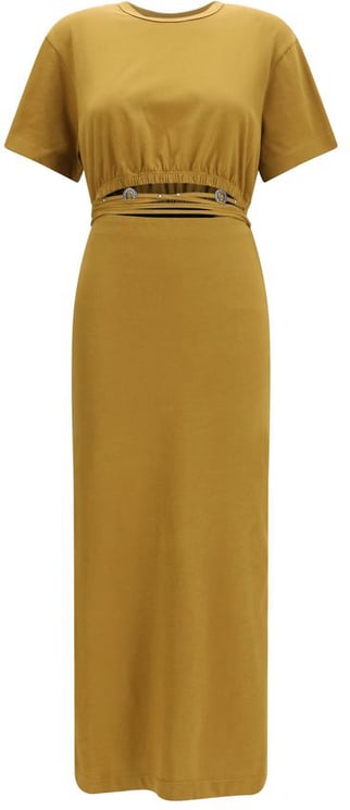 Pinko PINKO Brown Cotton Casual Dress
