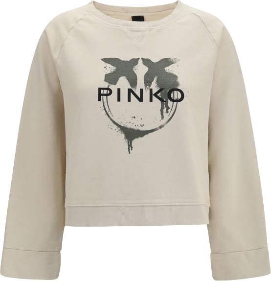 Pinko PINKO Beige Cotton Sweatshirt