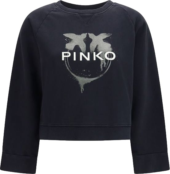 Pinko PINKO Black Cotton Sweatshirt