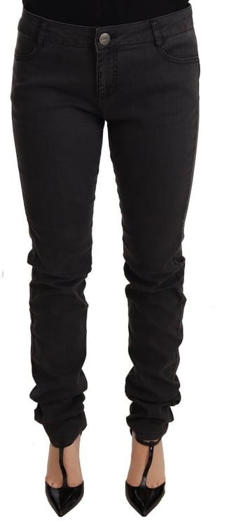 Pinko PINKO Black Cotton Stretch Skinny Mid Waist Women Denim Jeans