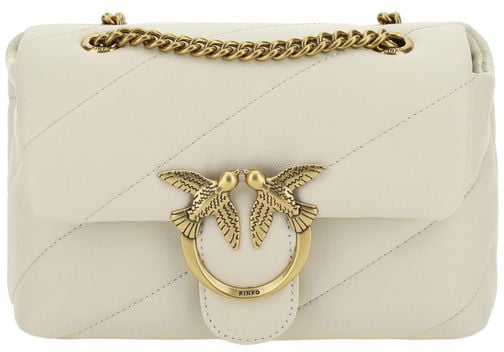Pinko PINKO White Calf Leather Bos Taurus Shoulder Bag