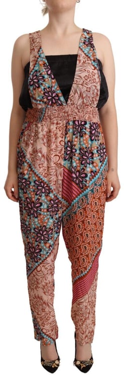Pinko PINKO Multicolor Viscose Floral Print Women Jumpsuit Dress