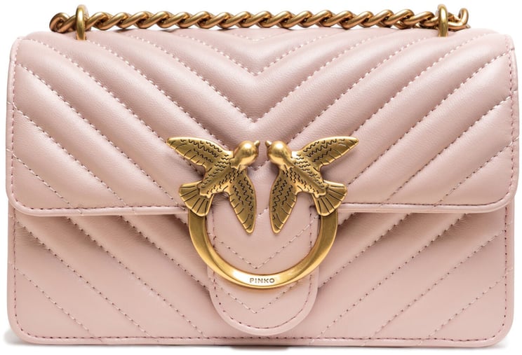 Pinko PINKO Powder Pink Love One Mini Shoulder Bag
