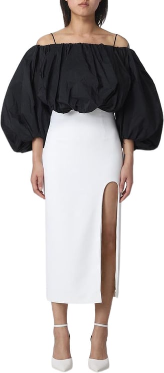 Pinko PINKO White Polyester Midi Skirt