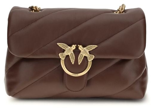 Pinko PINKO Brown Calf Leather Bos Taurus Shoulder Bag