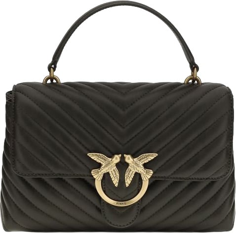 Pinko PINKO Bicolor Calf Leather Bos Taurus Handbag