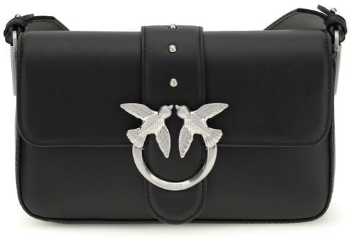 Pinko PINKO Black Calf Leather Bos Taurus Shoulder Bag