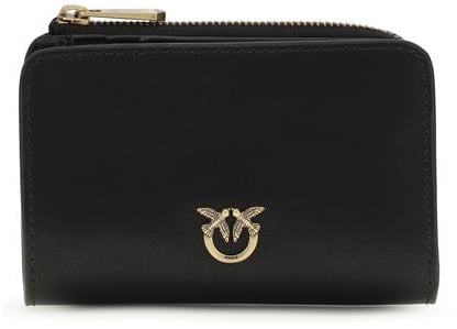 Pinko PINKO Black Calf Leather Bos Taurus Wallet