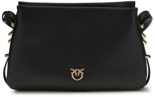 Pinko PINKO Black Calf Leather Bos Taurus Shoulder Bag