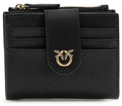 Pinko PINKO Black Calf Leather Bos Taurus Wallet