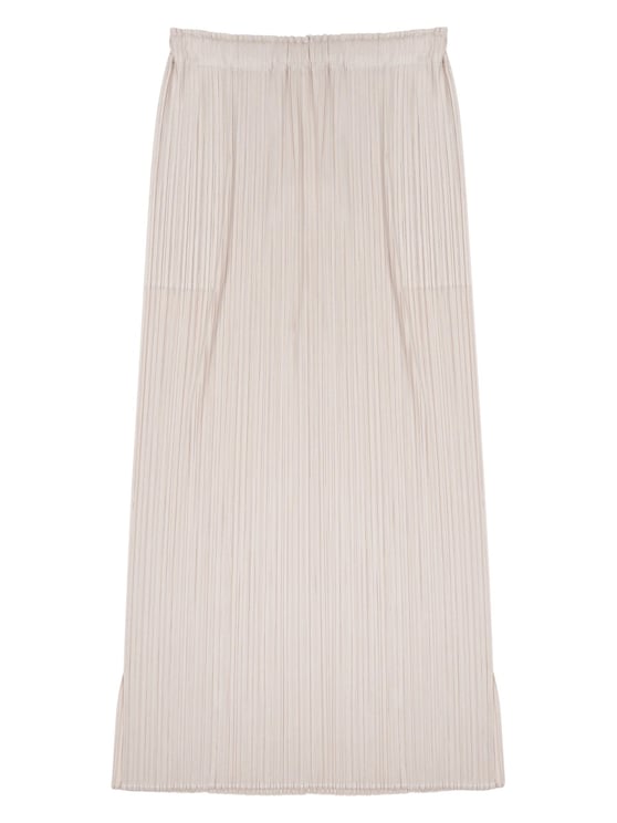 Pleats Please Midi-Length Pleated Skirt with Elastic Waistband