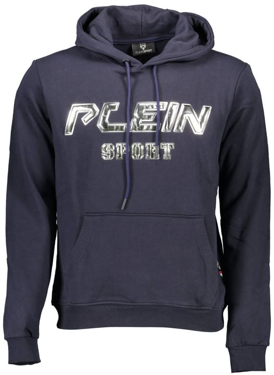 Plein Sport Plein Sport Blue Cotton Men's Hooded Sweatshirt