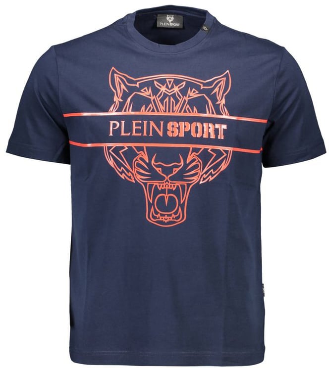 Plein Sport Plein Sport Blue Cotton Men's T-Shirt