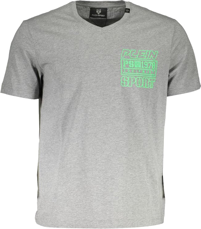 Plein Sport Plein Sport Grey Cotton Men T-Shirt