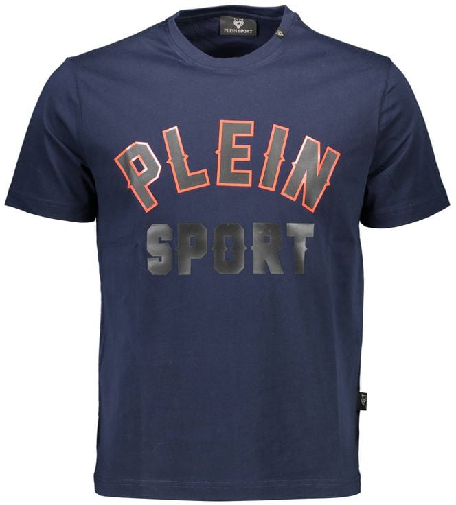 Plein Sport Plein Sport Blue Cotton Men T-Shirt