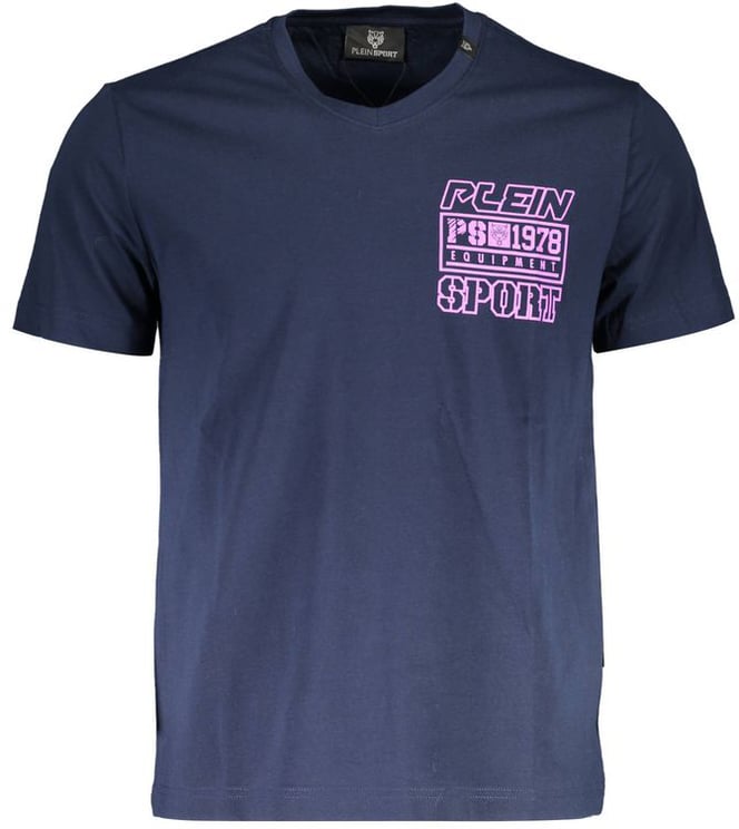 Plein Sport Plein Sport Blue Cotton Men's T-Shirt