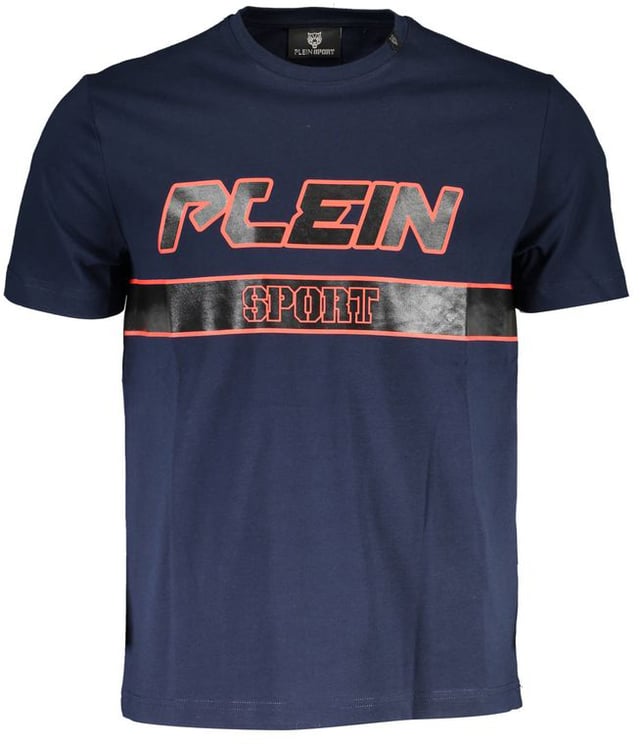 Plein Sport Plein Sport Blue Cotton Men T-Shirt