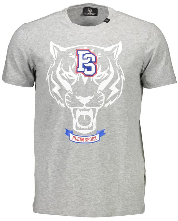 Plein Sport Plein Sport Grigio Cotton Men T-Shirt