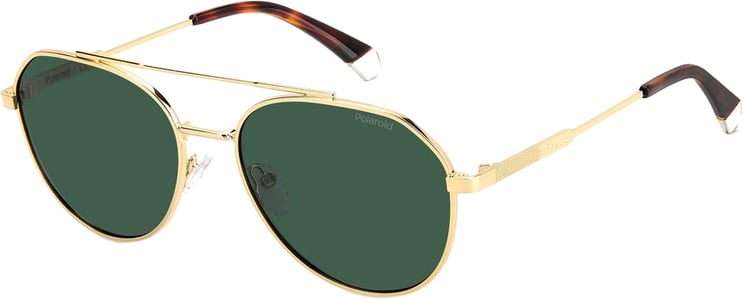 Polaroid Polaroid Gold Stainless Steel Sunglasses