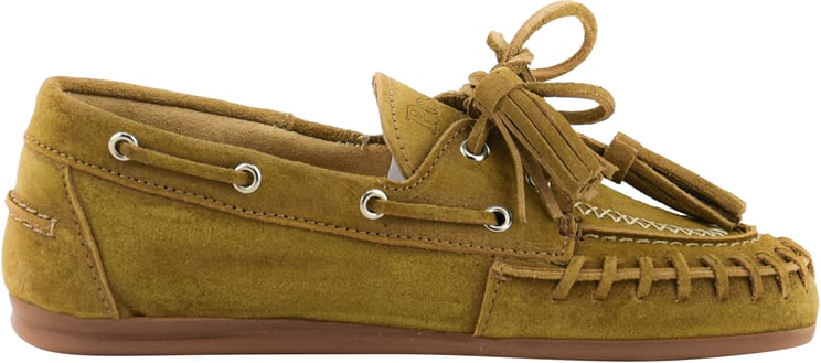 Posa Boat Loafer Fringe Tan