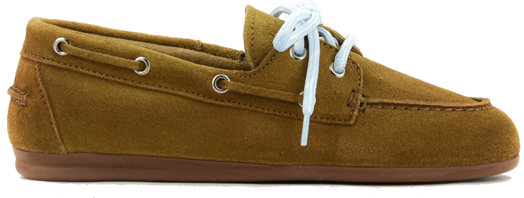 Posa Boat Loafer Camel Suede