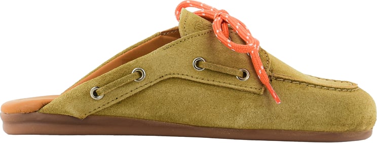 Posa Boat Loafer Mule Tan