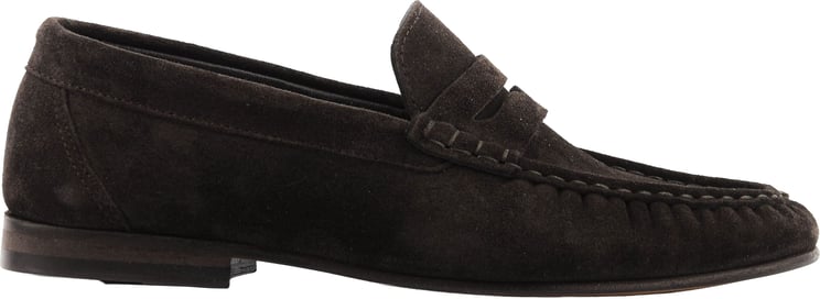 Posa Penny Loafer Wrinkle Dark Brown