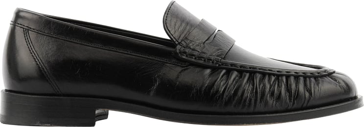 Posa Penny Loafer Wrinkle Black