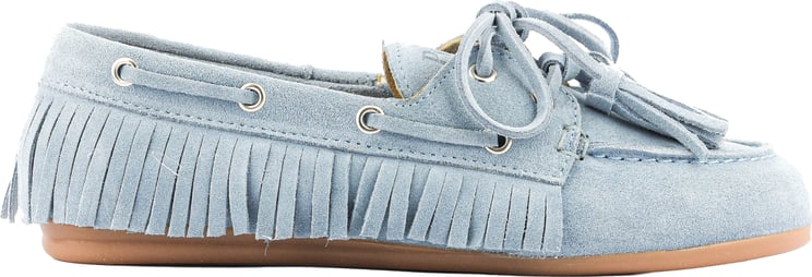 Posa Boat Loafer Native Tassel Blue Lagoon