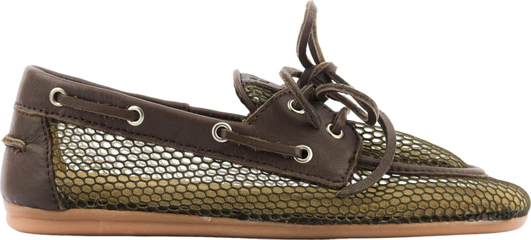 Posa Boat Loafer Mesh Dark Brown